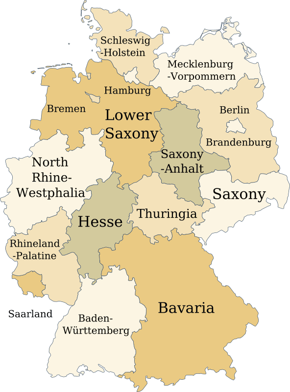 Germany state map