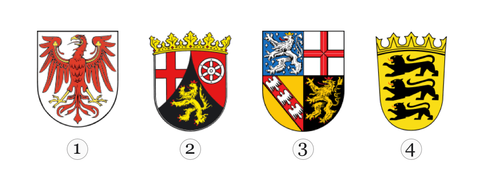 Welches Wappen gehört zum Bundesland Brandenburg?