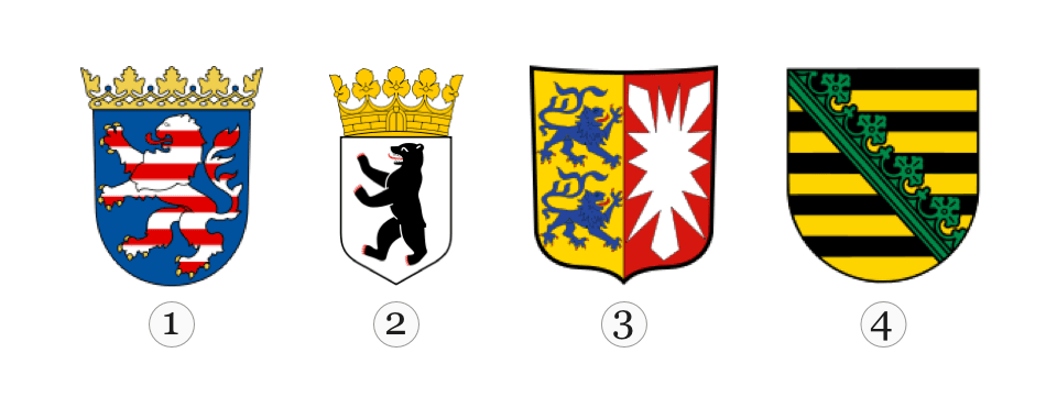 Welches Wappen gehört zum Bundesland Hessen?