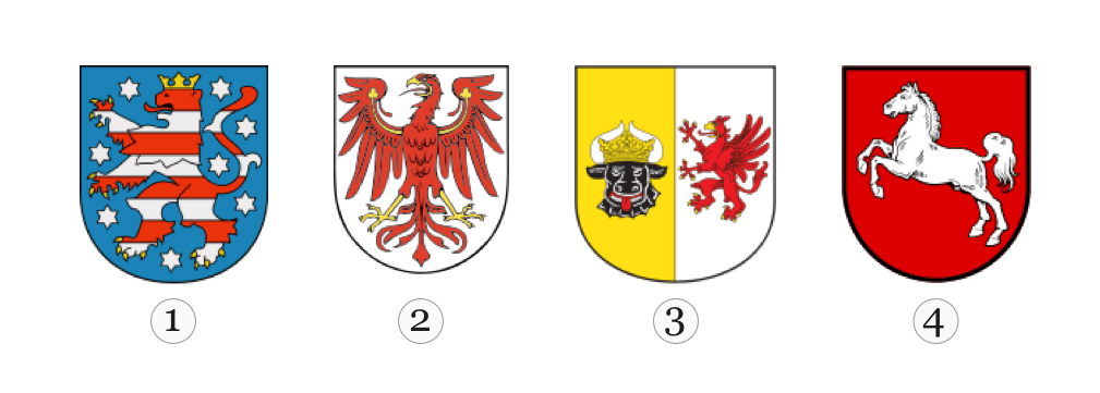 Welches Wappen gehört zum Bundesland Mecklenburg-Vorpommern?